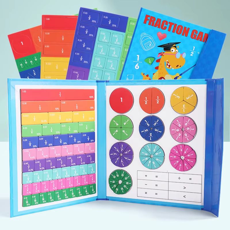 Magnetic Fraction Tile Book